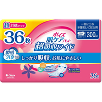 クレシア ポイズ 肌ケアパッド 超吸収ワイド 300cc 36枚 FCJ140T-88446