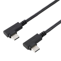 エレコム USB Type-C(TM)ケーブル やわらか両端L字タイプ ブラック U2C-CLLY20NBK