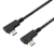 エレコム USB Type-C(TM)ケーブル やわらか両端L字タイプ ブラック U2C-CLLY20NBK-イメージ1