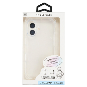 サンクレスト iPhone 16用4ホールケース クリア I38FIJS01-イメージ2