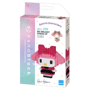 カワダ ナノブロック マイメロディ ドレスアップ NBCC229ﾏｲﾒﾛﾃﾞｲﾄﾞﾚｽｱﾂﾌﾟ-イメージ2