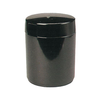 江部松商事 EBM/丸 ガリ入れ トング付 黒 ユリヤメラミン 6-1124-9.13 FC950LV-7608400