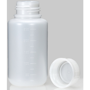 トラスコ ＰＥボトル丸型広口瓶（ポリエチレン製）２５０ｍＬ 食品衛生法適合（ポジティブリスト適合） TB-250L-イメージ3