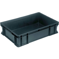 岐阜プラスチック工業 BE型導電性コンテナーB-56-2導電 ブラック FC496HM-4231929