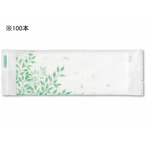 大黒工業 森林認証紙おしぼり 平 FS-2 100本 FCU1908-370129-イメージ1