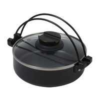 パール金属 ふっ素加工IHガラス蓋すきやき鍋 18cm FC510NW-HB-6603