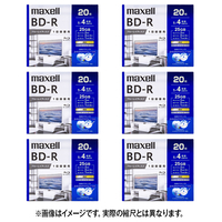 マクセル 録画用25GB(1層) 1-4倍速 ブルーレイディスク 20枚入り ホワイト 6個セット BRV25WPG20SP6