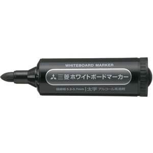 三菱鉛筆 ホワイトボードマーカー 太字 黒 F034370-PWB7M.24-イメージ1