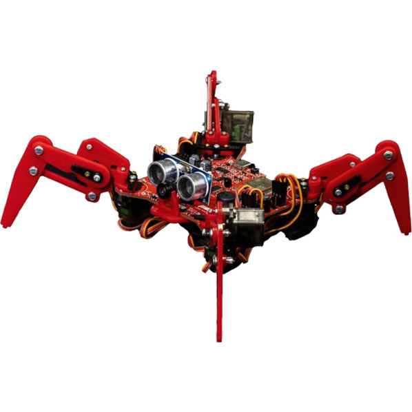 ビット・トレード・ワン 映像認識システム搭載!多関節4足歩行型ロボットキット 「クアッド・クローラーAI」 【キット】 レッド ADCRAIBT つくるっち より作りやすく 対応OS Windows