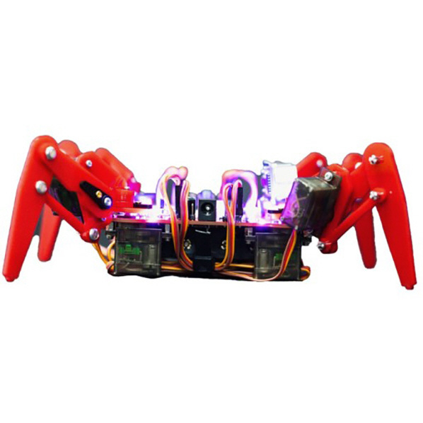 ビット・トレード・ワン 映像認識システム搭載!多関節4足歩行型ロボットキット 「クアッド・クローラーAI」 【キット】 レッド ADCRAIBT つくるっち より作りやすく 対応OS Windows