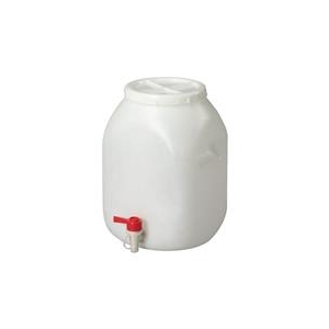 瑞穂化成工業 正角広口コック付20L 0369-イメージ1