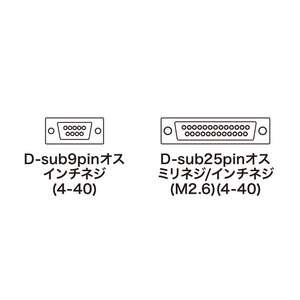 サンワサプライ RS-232C変換アダプタ AD09-9M25MK-イメージ2