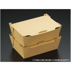 パックスタイル KMランチボックス 未晒 M 25枚 FC221SH-00609133-イメージ2