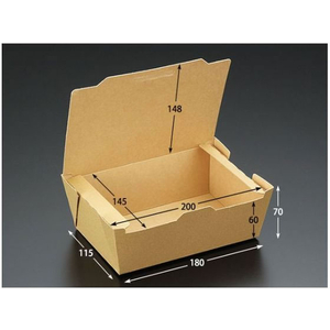 パックスタイル KMランチボックス 未晒 M 25枚 FC221SH-00609133-イメージ3