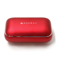 HACRAY W1 ワイヤレスイヤフォン レッド 赤 HACRAY W1 完全ワイヤレスイヤホン アルミ充電ケース - 【公式