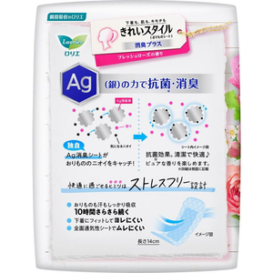 KAO ロリエ きれいスタイル フレッシュローズの香り 消臭プラス 62コ入 FCC6861-イメージ2