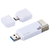 エレコム Lightningコネクタ搭載USB3．2 Gen1メモリ(128GB) ホワイト MF-LGU3B128GWH-イメージ1
