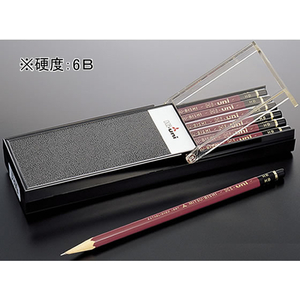 三菱鉛筆 ハイユニ 6B 12本入 F010150-HU6B-イメージ1