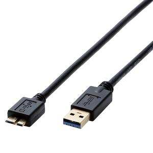 エレコム USB3．0ケーブル(0．5m) ブラック DH-AMB3N05BK-イメージ1
