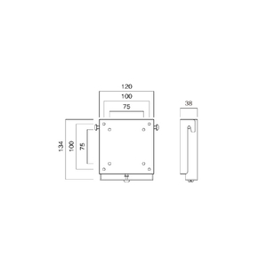 ハヤミ ～43V型対応 壁掛金具(角度固定) HAMILEX・LH-20シリーズ ブラック LH-21-イメージ2
