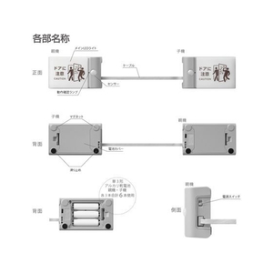 キングジム 扉につけるお知らせライト 有線タイプ ライトグレー FC250SU-TAL15-LG-イメージ7