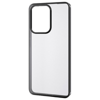 エレコム OPPO Reno13 A用ソフトケース サイドメッキ メタリックブラック PM-O251UCTMBK