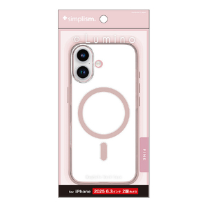 トリニティ iPhone 17用[Lumino] MagSafe対応 背面クリアハードケース クリア×ピンク TR-IP25M2-LOCMS-CLPK-イメージ1