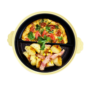 トレードワン chef 仕切り付きレンジパン イエロー 70226ｼｷﾘﾂｷﾚﾝｼﾞﾊﾟﾝｲｴﾛ--イメージ3