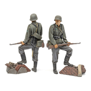 タミヤ 1/35 ドイツ歩兵セット (大戦中期) 1/35 ミリタリーミニチュアシリーズ No.371 T35371ﾄﾞｲﾂﾎﾍｲｾﾂﾄﾀｲｾﾝﾁﾕｳｷ-イメージ6