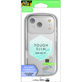 エレコム iPhone17 Pro用TOUGH SLIM LITE ソフトケース クリスタルクリア メタルステッカー付 クリア PM-A25CTSLUC3CR