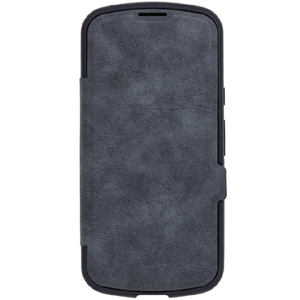 NATURAL　design iPhone17用 背面手帳型ケース CHROME-NATURAL ブラック IP25-61-CHN02-イメージ1
