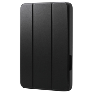 エレコム iPad mini(A17 Pro)用フラップケース 衝撃吸収 Pencil収納 スリープ対応 ブラック TB-A25SSABK-イメージ1