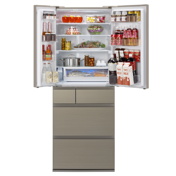 パナソニック 550L 6ドア冷蔵庫 アルベロゴールド NR-F559HPX-N 550L スマホと連携して