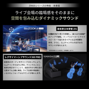 TVS REGZA 85V型 4K Mini LED液晶テレビ REGZA 85Z990S-D-イメージ9