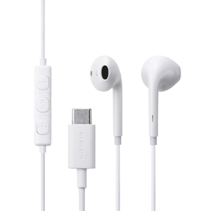 エレコム マイク付き 有線イヤホン USB Type-C(TM) インナーイヤー型 ホワイト EHP-DF18IMWH-イメージ1