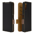 ラスタバナナ arrows We3用 薄型手帳サイドマグネットケース ブラック×ブラウン 9483FAW3BSMBKB