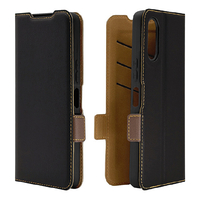 ラスタバナナ arrows We3用 薄型手帳サイドマグネットケース ブラック×ブラウン 9483FAW3BSMBKB