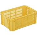岐阜プラスチック工業 MB型メッシュコンテナーMB-215F 黄 FC073GU-3762173