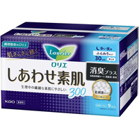 KAO ロリエしあわせ素肌消臭プラス 多い夜用30cm羽つき9個 FCC6868