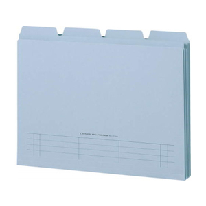 ライオン事務器 4カットフォルダー A4 水 4冊(1～4山×1セット) F871756-132-31NO.31-4P-イメージ1