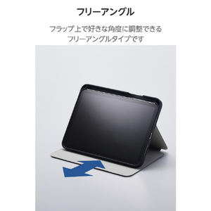 エレコム iPad mini(A17 Pro)用フラップケース 衝撃吸収 Pencil収納 スリープ対応 ネイビー TB-A25SSANV-イメージ4