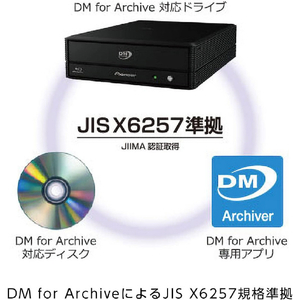 PIONEER JIS X6257準拠 外付ブルーレイドライブ (アーカイブ用)[USB-A] BDR-WX01DM-イメージ6