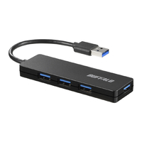 BUFFALO USB3．0 バスパワー ハブ 4ポート ハブ ブラック BSH4U120U3BK