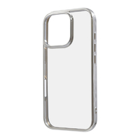 レイアウト iPhone 16 Pro用Like standard 衝撃吸収 バンパー メタリック ハイブリッドケース シルバー RT-P47CC16/SVM