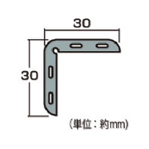 光 L型プロテクター テープ付 イエロー345450 FC769GC-4189841-イメージ3