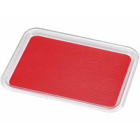 曙産業 クリアマジックトレー角 中 レッド FC63530