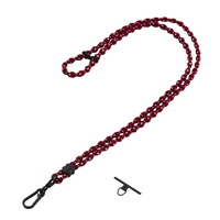 エレコム スマホショルダーストラップ(デザイン柄タイプ) バーガンディー P-STSDH1FLSTBD