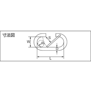 水本機械製作所 ステンレス O型フック(ロープ用) 線径6mm 長さ52mm FC241FJ-3789314-イメージ2