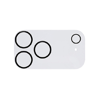 Hamee iPhone17 Pro Max用 強化ガラスカメラレンズプロテクター IFACE メタルブラック 41-183735