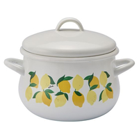 豊琺瑯 Plune. ホーロー 両手鍋 16cm 「レモン」 FC246PD-PCR-803